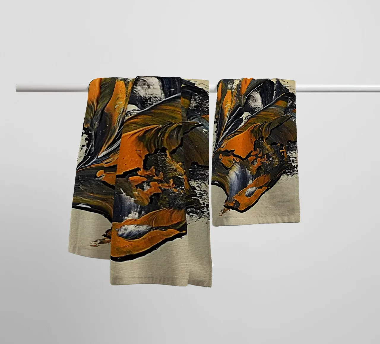 MESSAGE FROM THE HEART 23 asciugamano da bagno da Thierry Vobmann Abstract painting