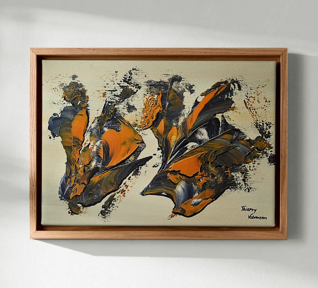 MESSAGE FROM THE HEART 23 Leinwand von Thierry Vobmann Abstract painting