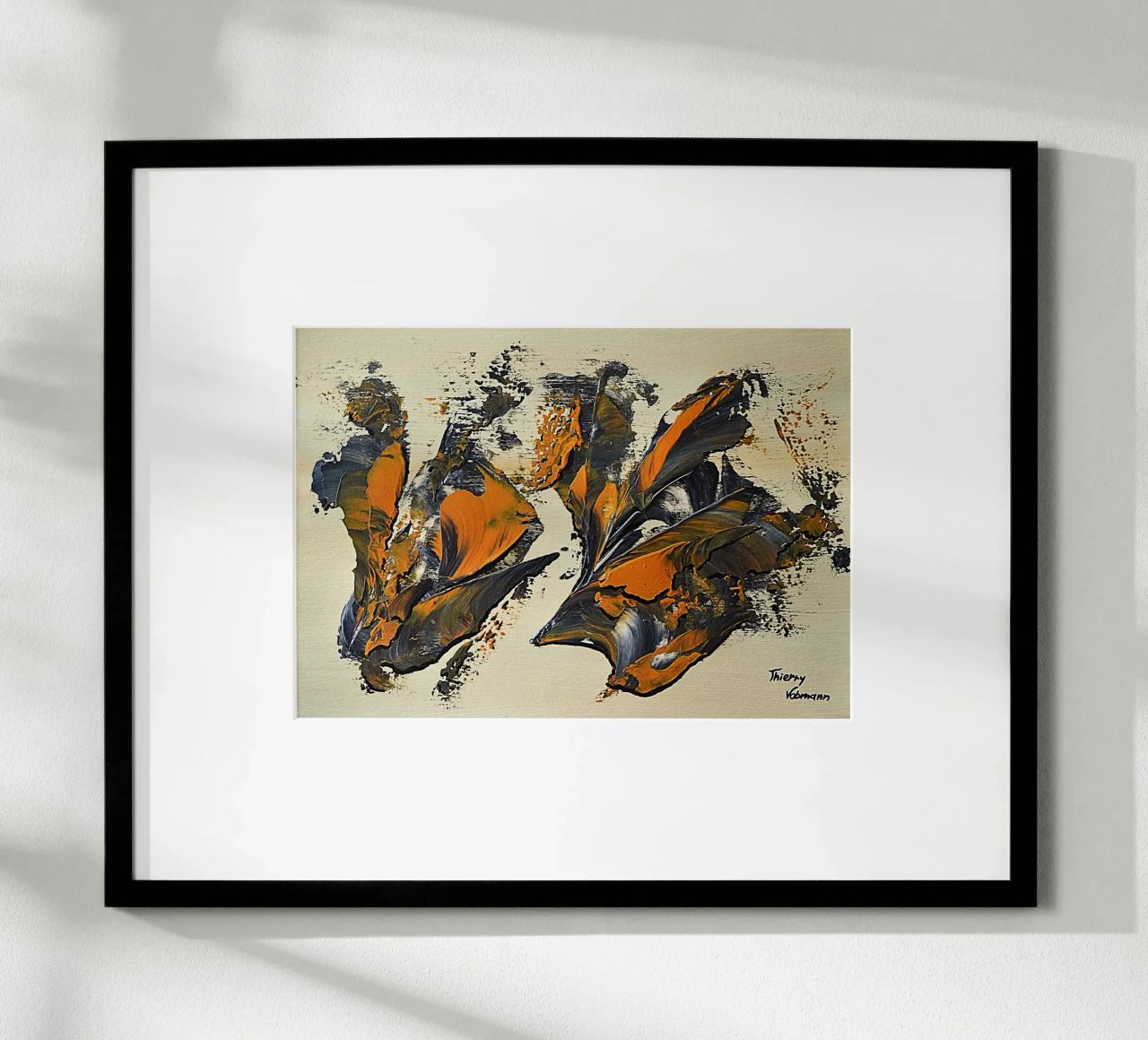 MESSAGE FROM THE HEART 23 Hahnemühle von Thierry Vobmann Abstract painting