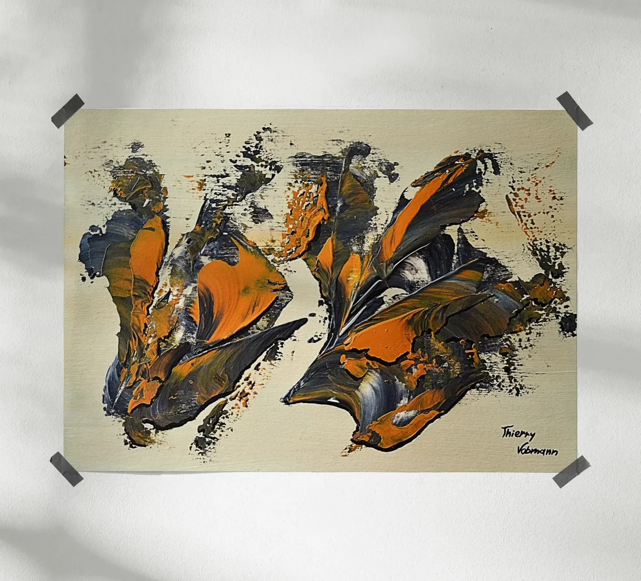 MESSAGE FROM THE HEART 23 poster da Thierry Vobmann Abstract painting