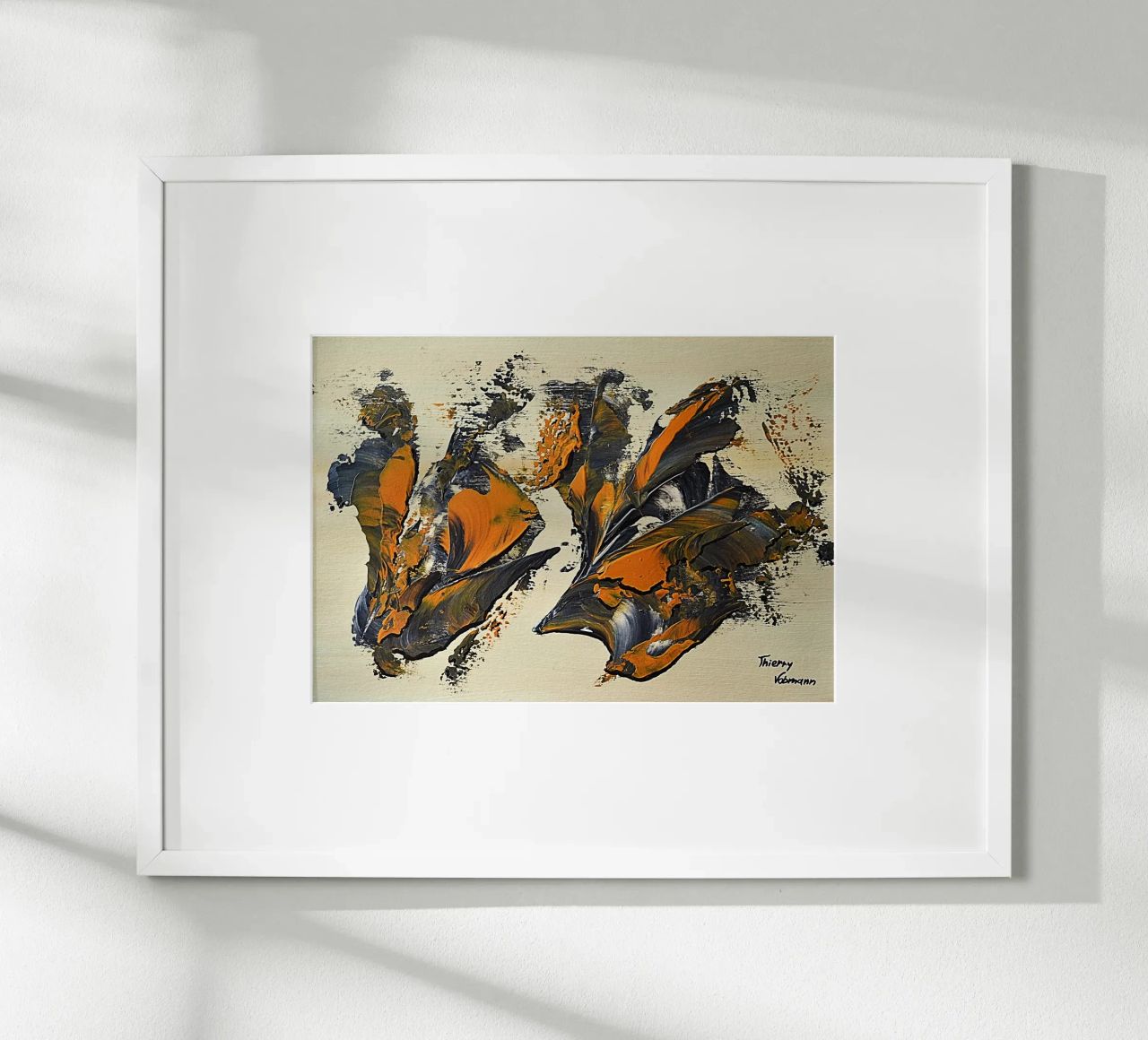 MESSAGE FROM THE HEART 23 Hahnemühle von Thierry Vobmann Abstract painting