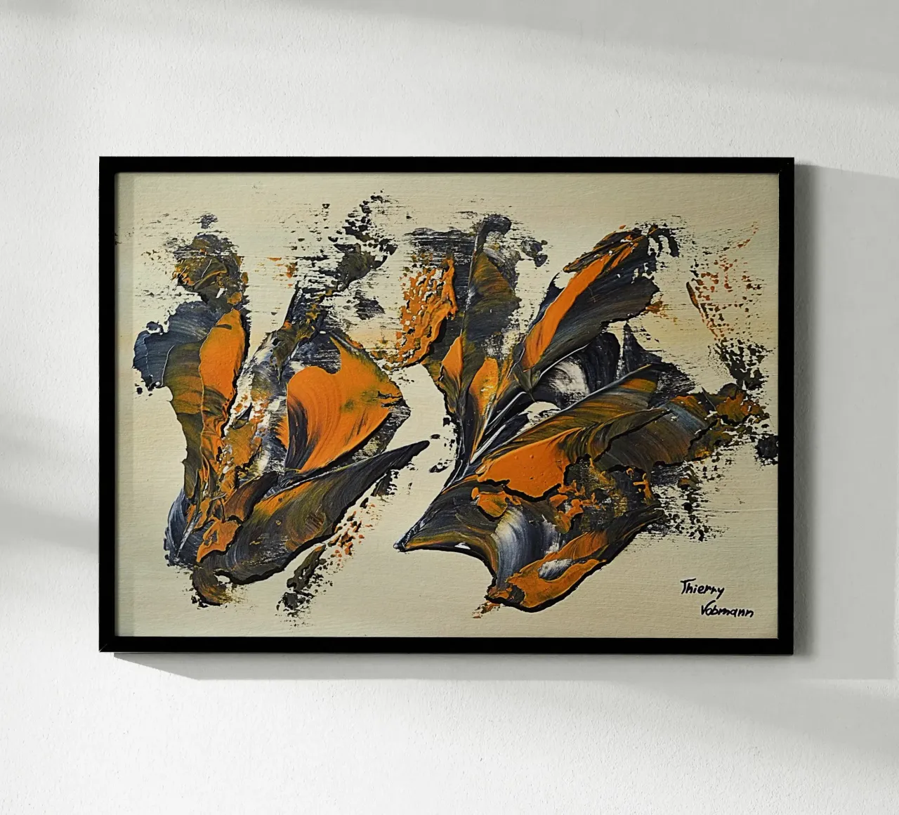 MESSAGE FROM THE HEART 23 hahnemühle van Thierry Vobmann Abstract painting