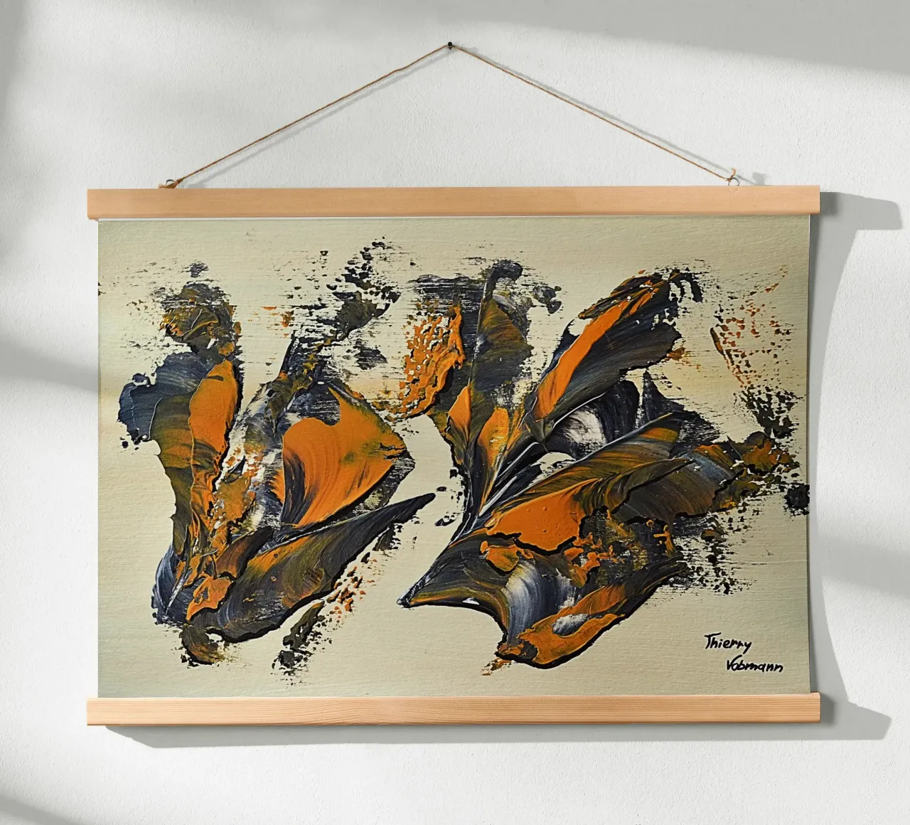MESSAGE FROM THE HEART 23 hahnemühle van Thierry Vobmann Abstract painting