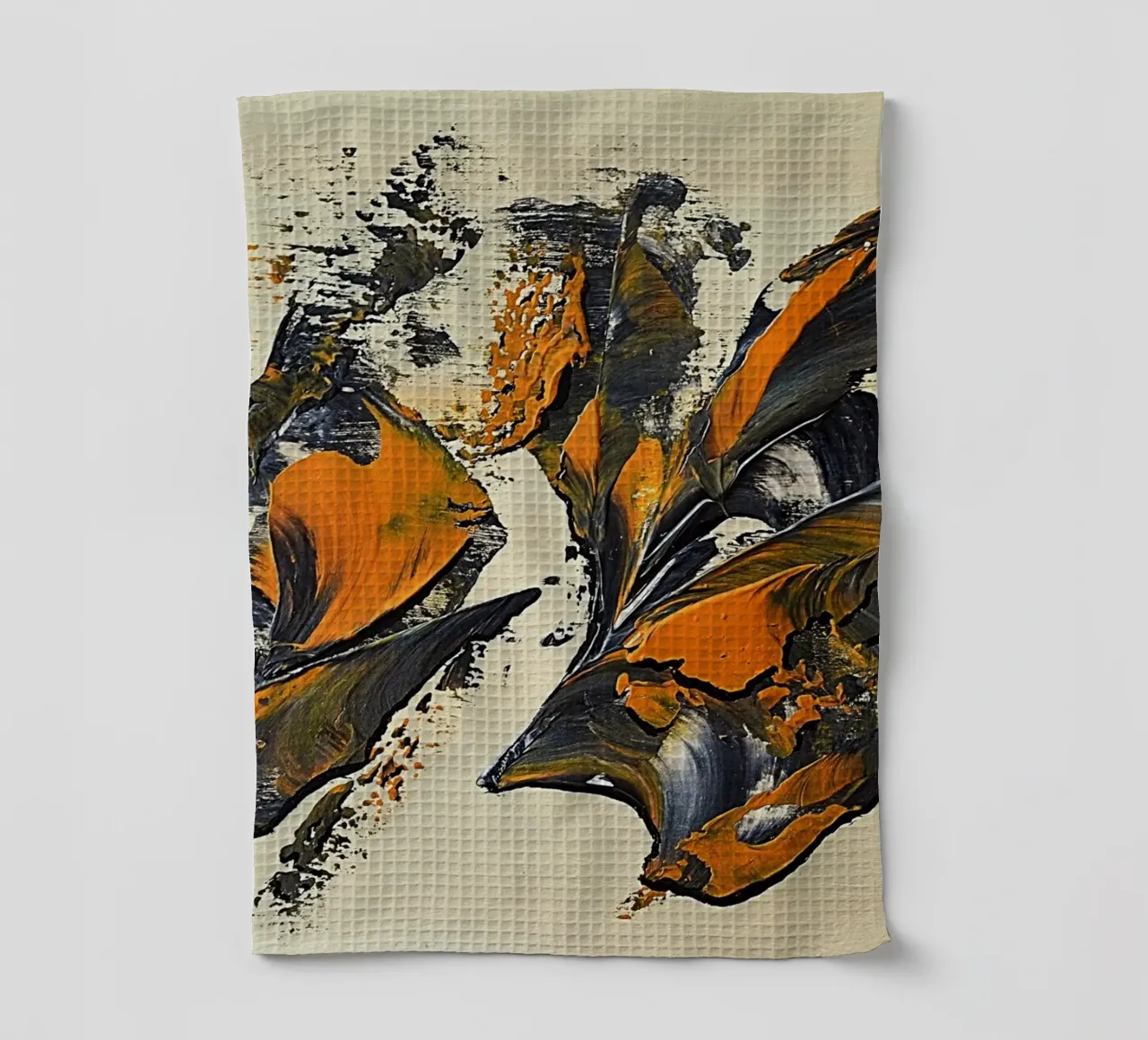 MESSAGE FROM THE HEART 23 theedoek van Thierry Vobmann Abstract painting
