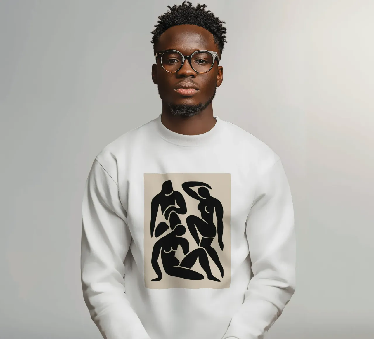 Shape Poem (Light Background) sweatshirt van treechild