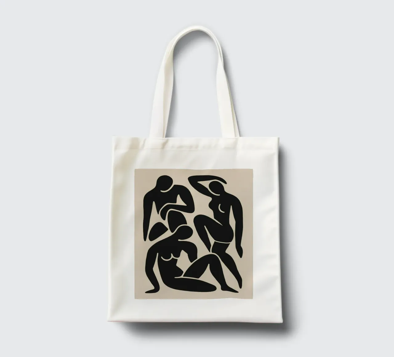 Shape Poem (Light Background) borsa in juta da treechild