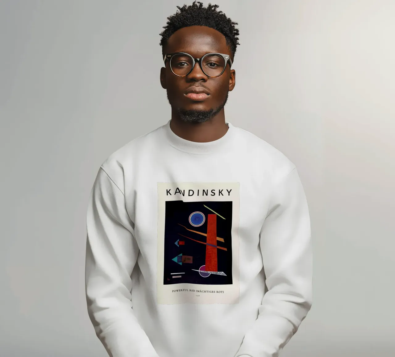 Kandinsky - Powerful Red (Mächtiges Rot) felpa da ARTOTHEK