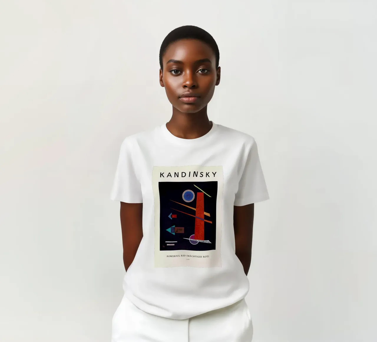 Kandinsky - Powerful Red (Mächtiges Rot) t-shirt da ARTOTHEK