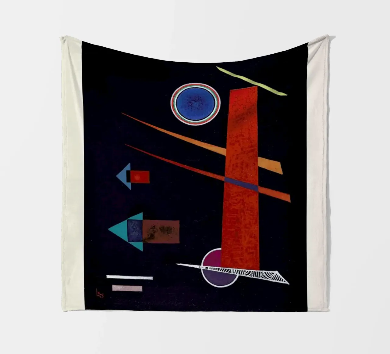 Kandinsky - Powerful Red (Mächtiges Rot) coperta in pile da ARTOTHEK