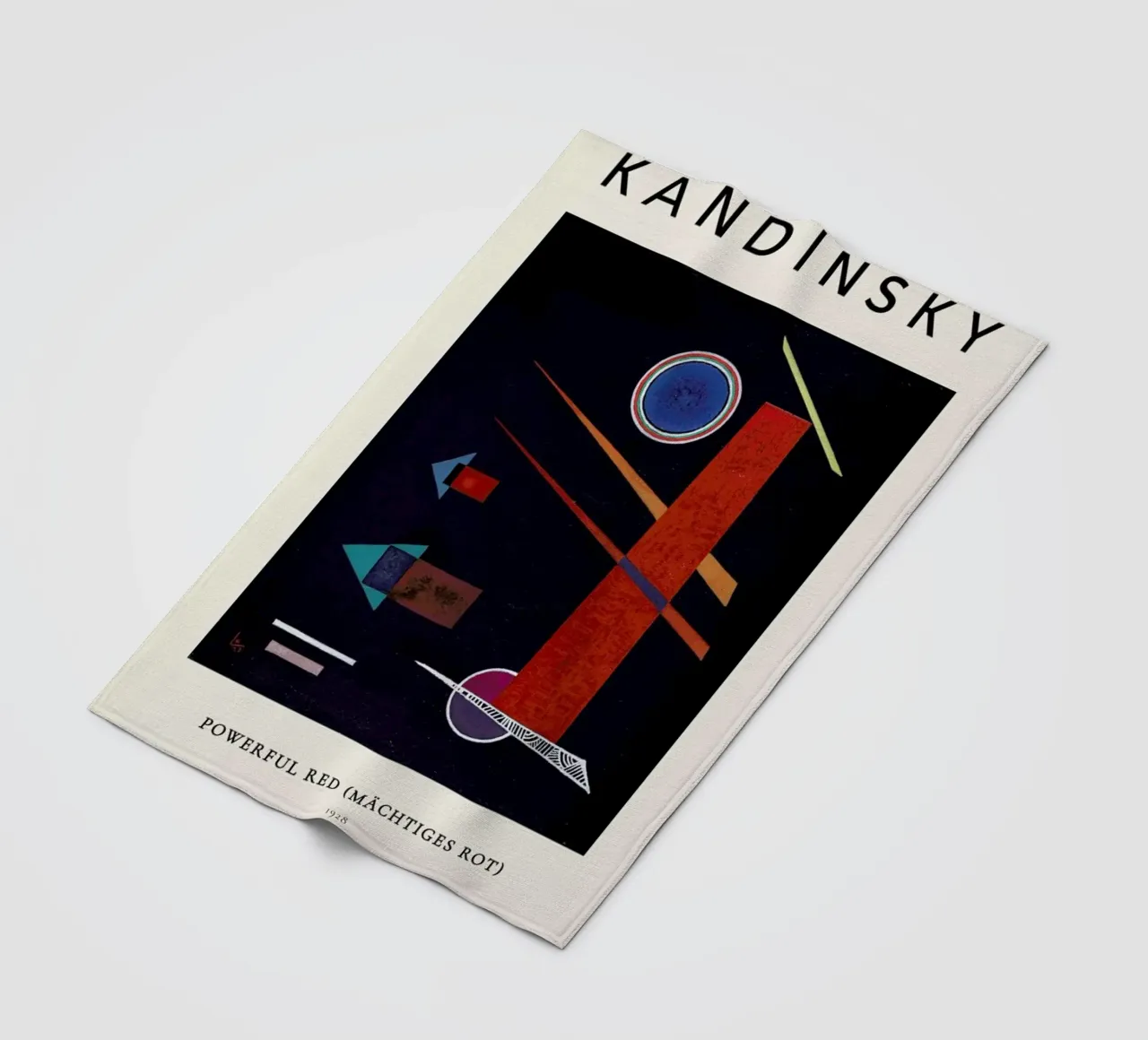 Kandinsky - Powerful Red (Mächtiges Rot) coperta in pile da ARTOTHEK