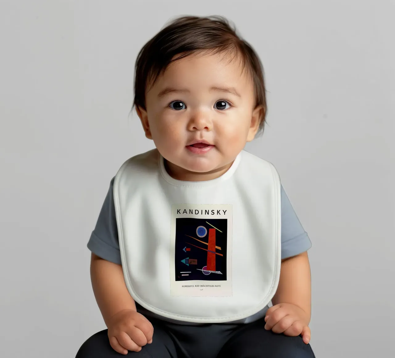 Kandinsky - Powerful Red (Mächtiges Rot) bavaglino da ARTOTHEK