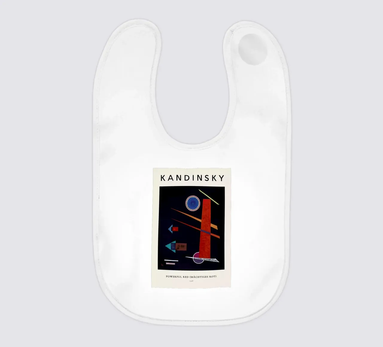 Kandinsky - Powerful Red (Mächtiges Rot) bavaglino da ARTOTHEK
