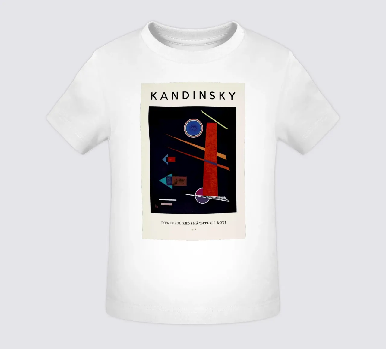 Kandinsky - Powerful Red (Mächtiges Rot) maglietta neonato da ARTOTHEK