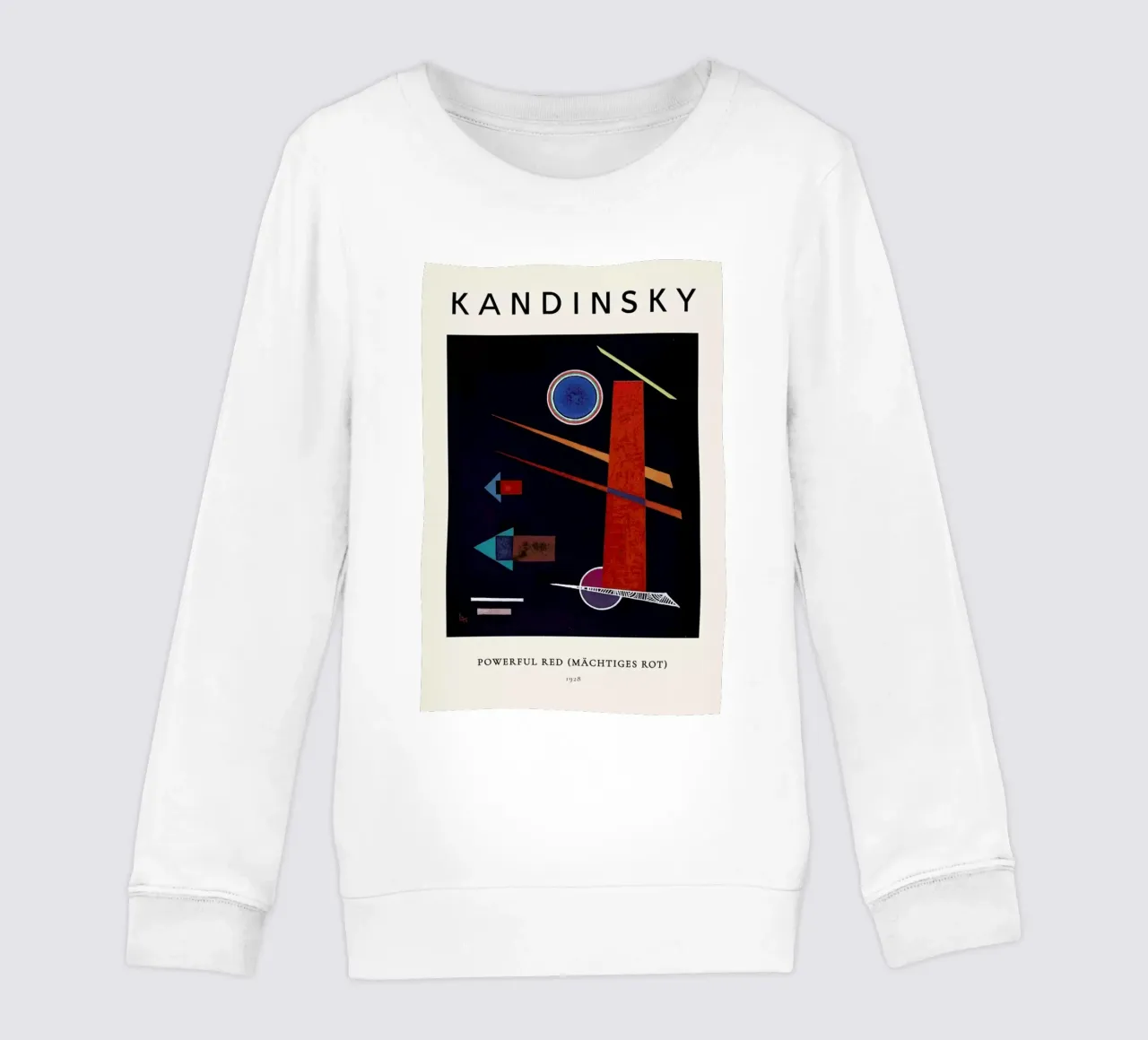 Kandinsky - Powerful Red (Mächtiges Rot) felpa bambino da ARTOTHEK