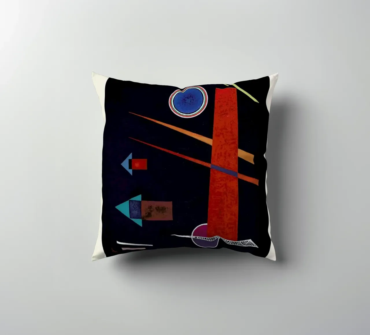 Kandinsky - Powerful Red (Mächtiges Rot) cuscino da ARTOTHEK