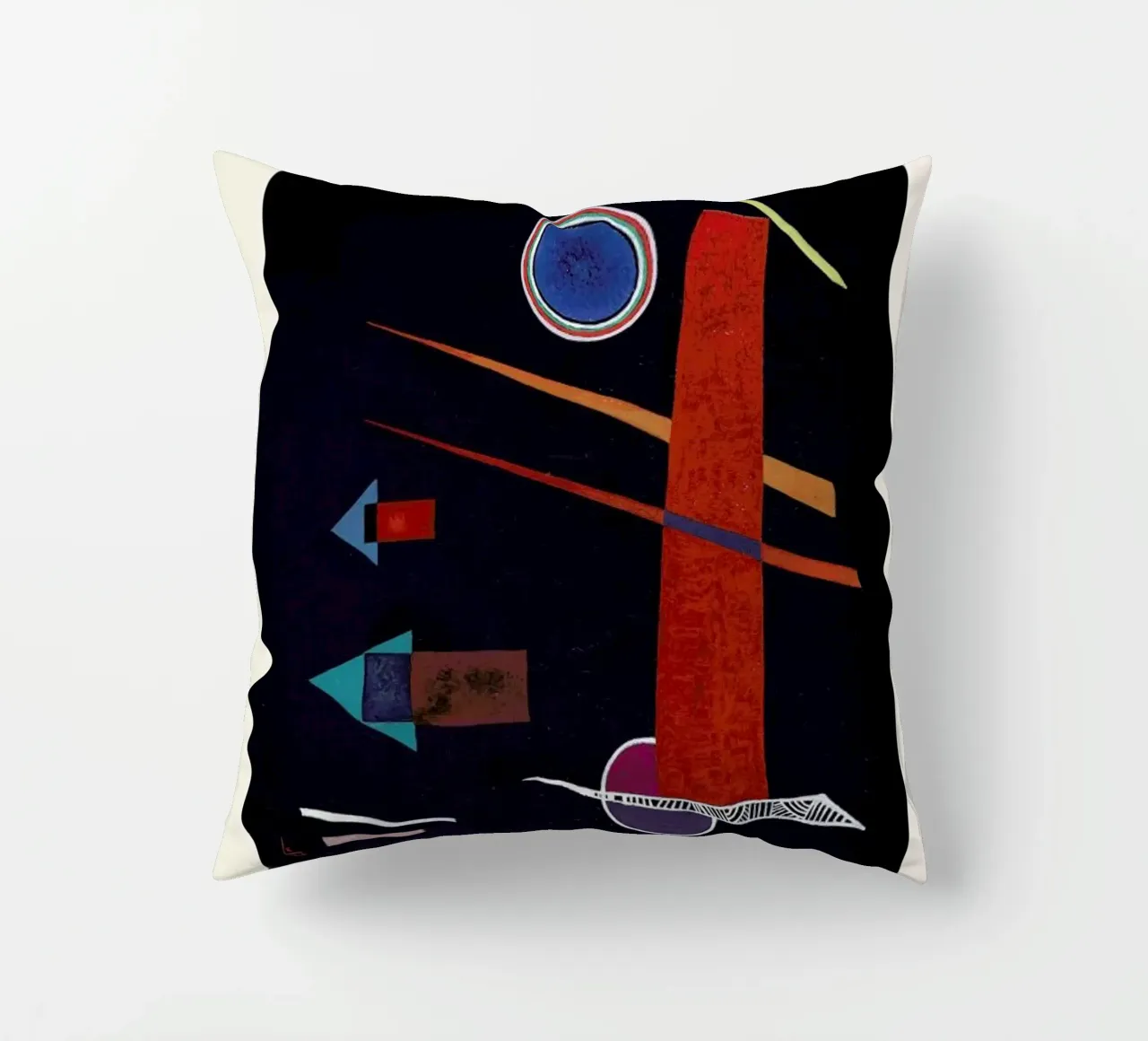 Kandinsky - Powerful Red (Mächtiges Rot) cuscino da ARTOTHEK
