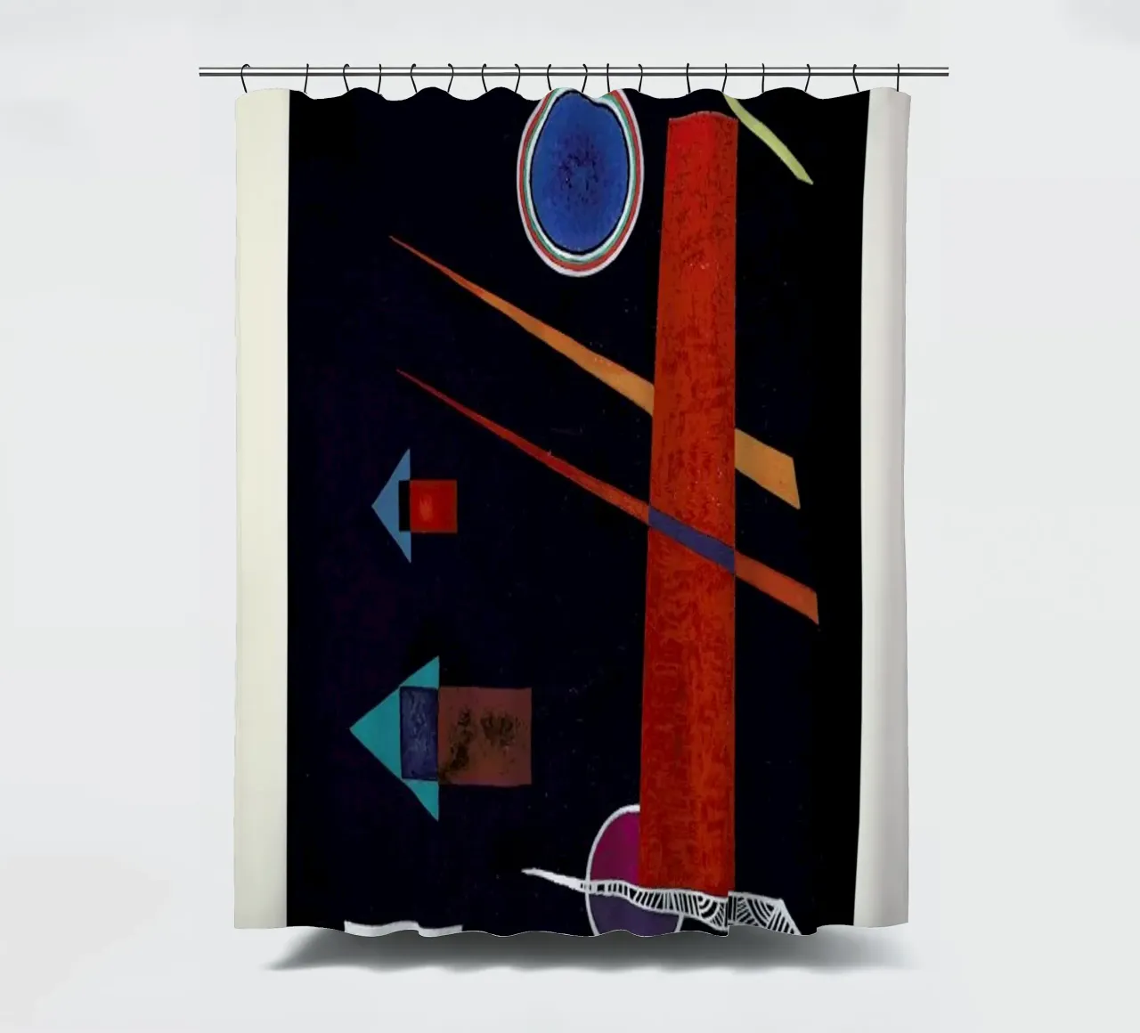 Kandinsky - Powerful Red (Mächtiges Rot) tenda da doccia da ARTOTHEK