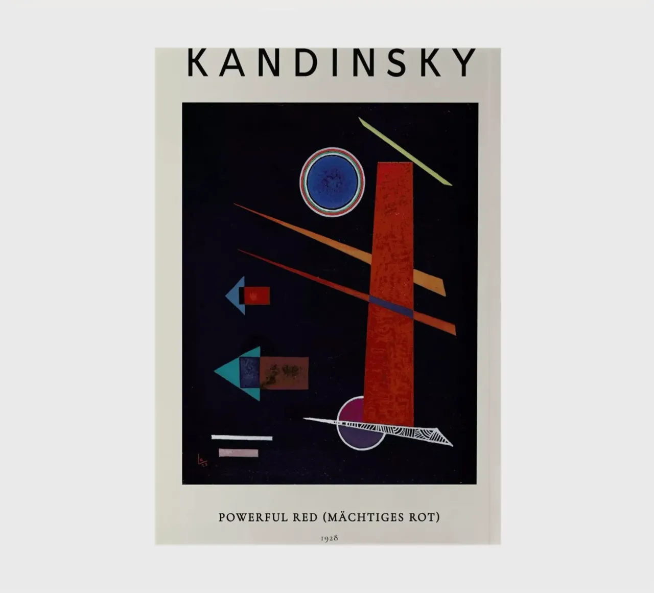 Kandinsky - Powerful Red (Mächtiges Rot) notebook by ARTOTHEK