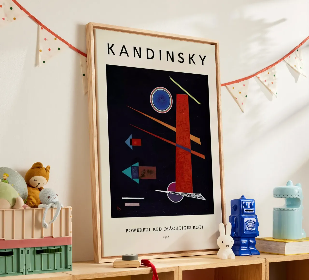 Kandinsky - Powerful Red (Mächtiges Rot) tela da ARTOTHEK