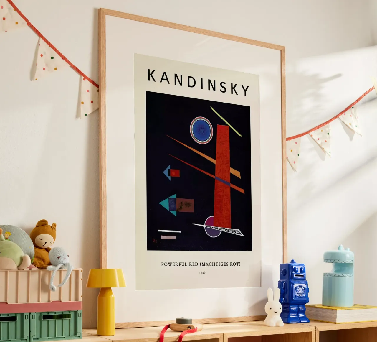 Kandinsky - Powerful Red (Mächtiges Rot) carta hahnemühle da ARTOTHEK