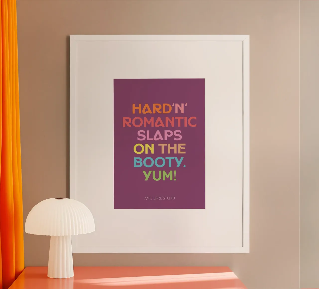 🍑 poster con telaio in alluminio da MENTHE SAUVAGE