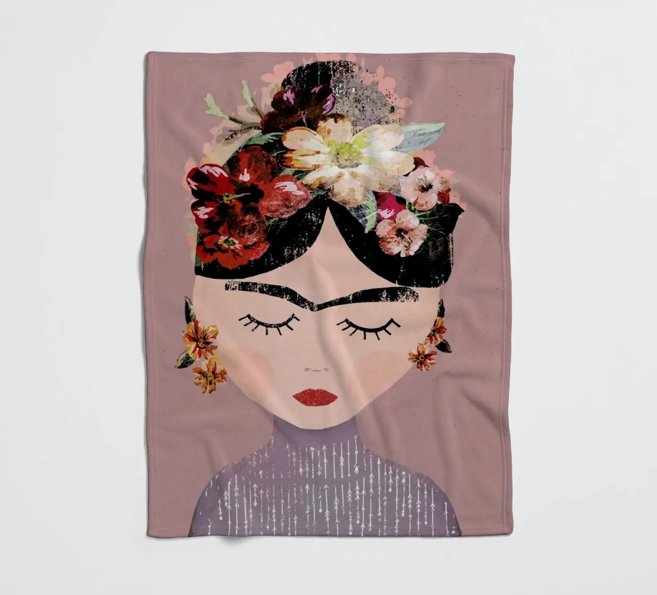 Frida (Pastel) fleecedeken van treechild