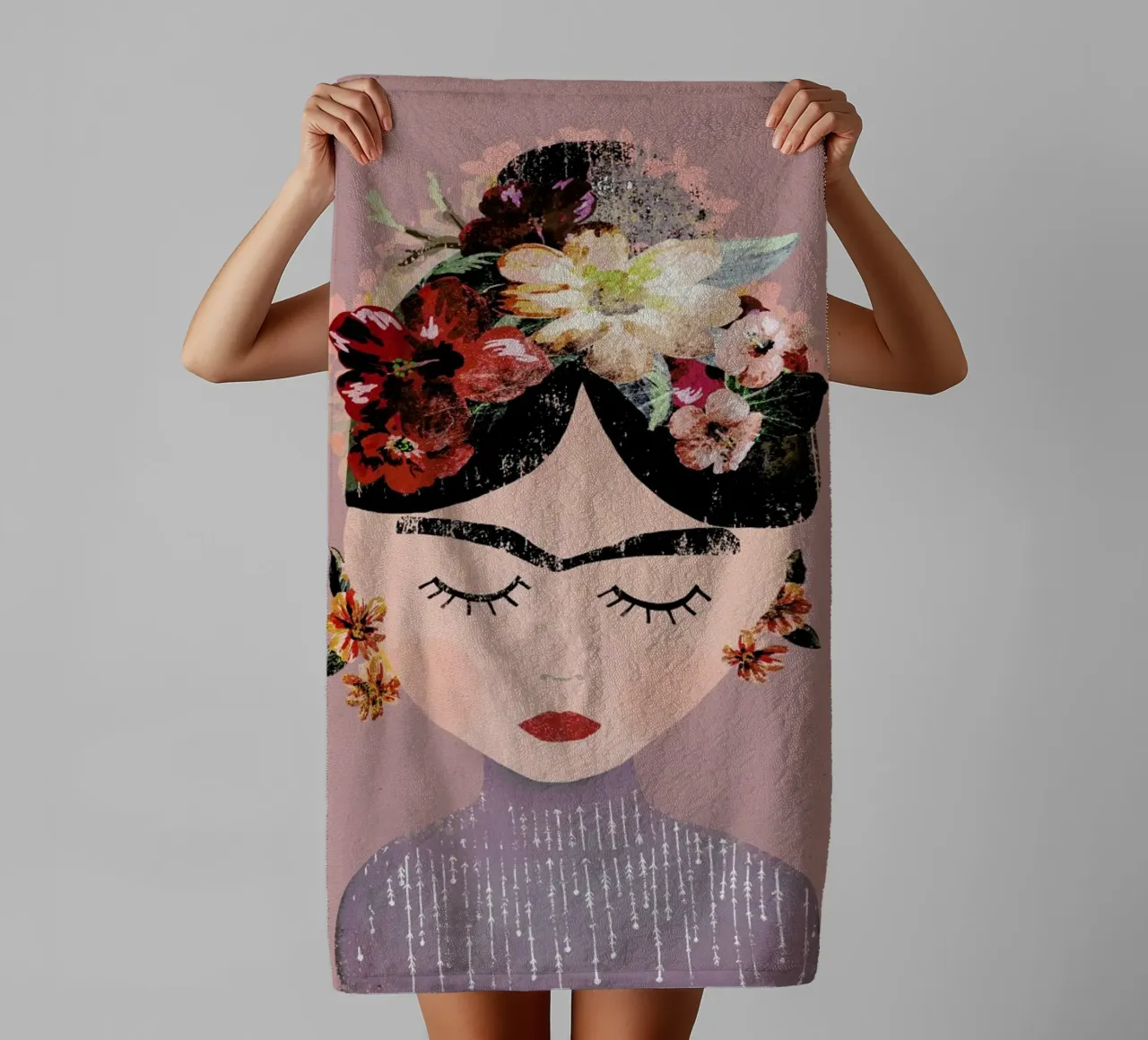 Frida (Pastel) serviette de bain de treechild