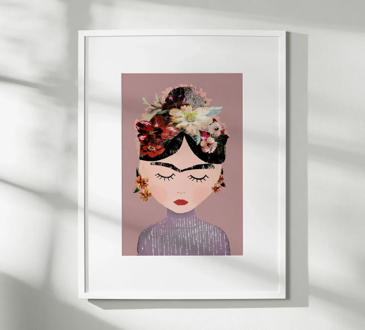 Frida (Pastel) poster with aluminum frame by treechild