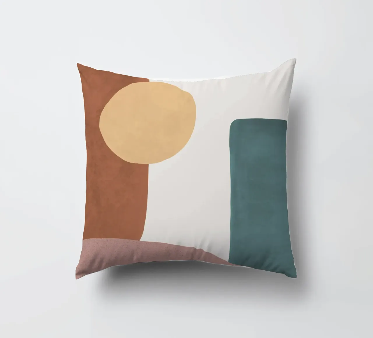 Terra astratta 1-1 - Forme dipinte cuscino da MoonlightPrint