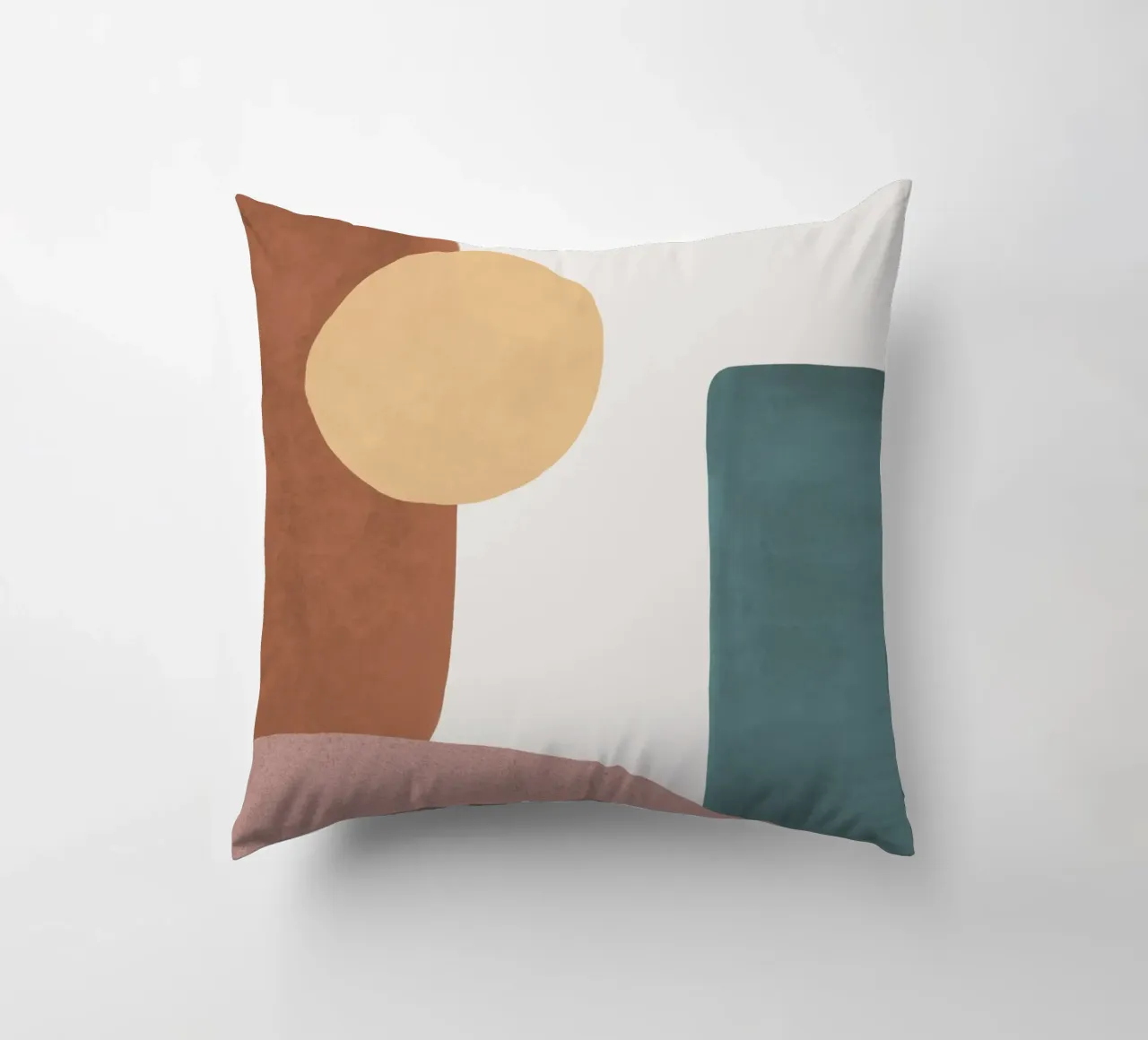 Terra astratta 1-1 - Forme dipinte cuscino da MoonlightPrint
