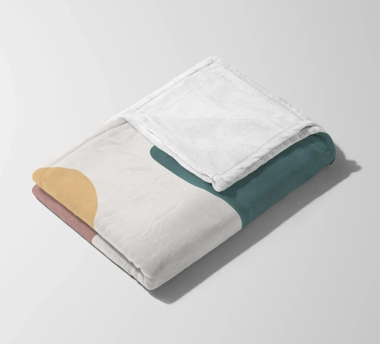 Abstract Earth 1-1 - Painted Shapes fleece blanket by MoonlightPrint