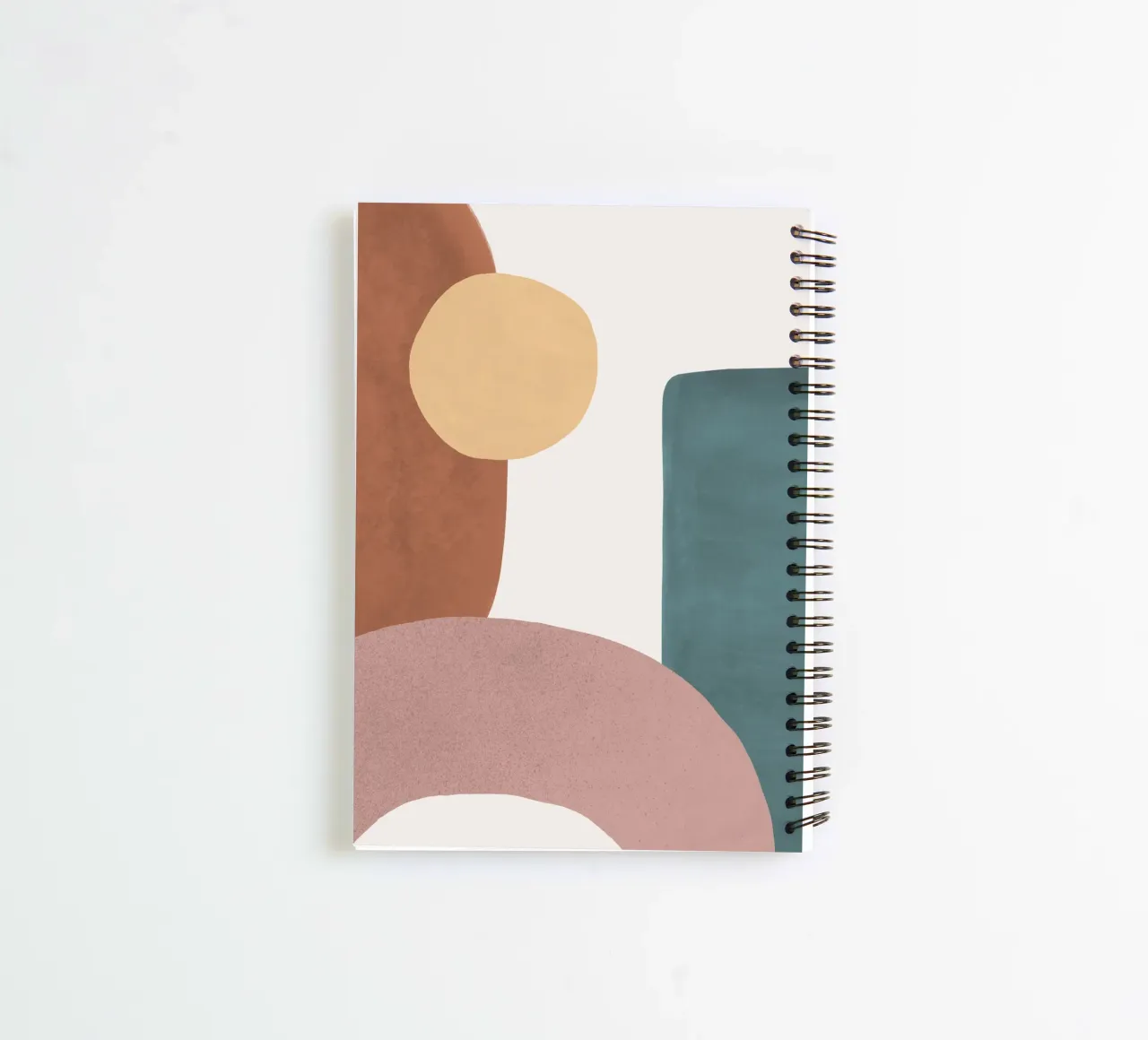 Abstract Earth 1-1 - Painted Shapes spiral notebook by MoonlightPrint