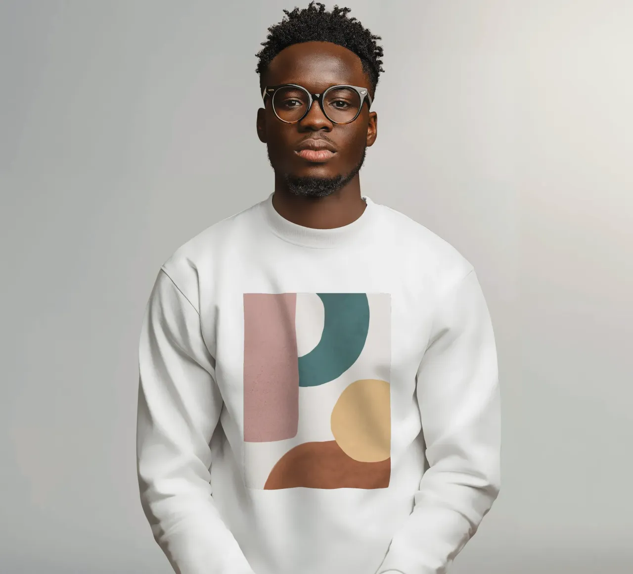 Abstracte Aarde 1-2 - Geschilderde Vormen sweatshirt van MoonlightPrint