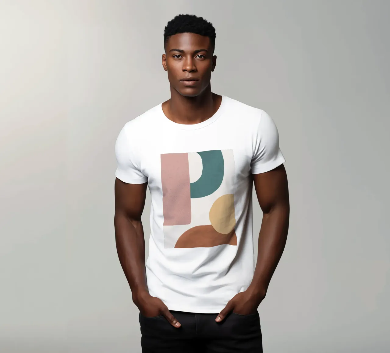 Terra astratta 1-2 - Forme dipinte t-shirt da MoonlightPrint