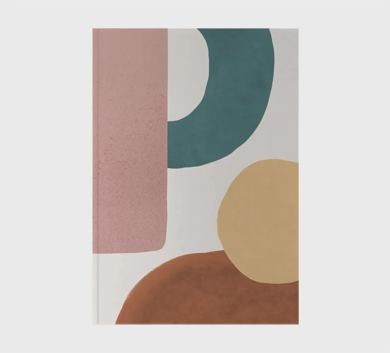 Abstract Earth 1-2 - Painted Shapes notebook by MoonlightPrint
