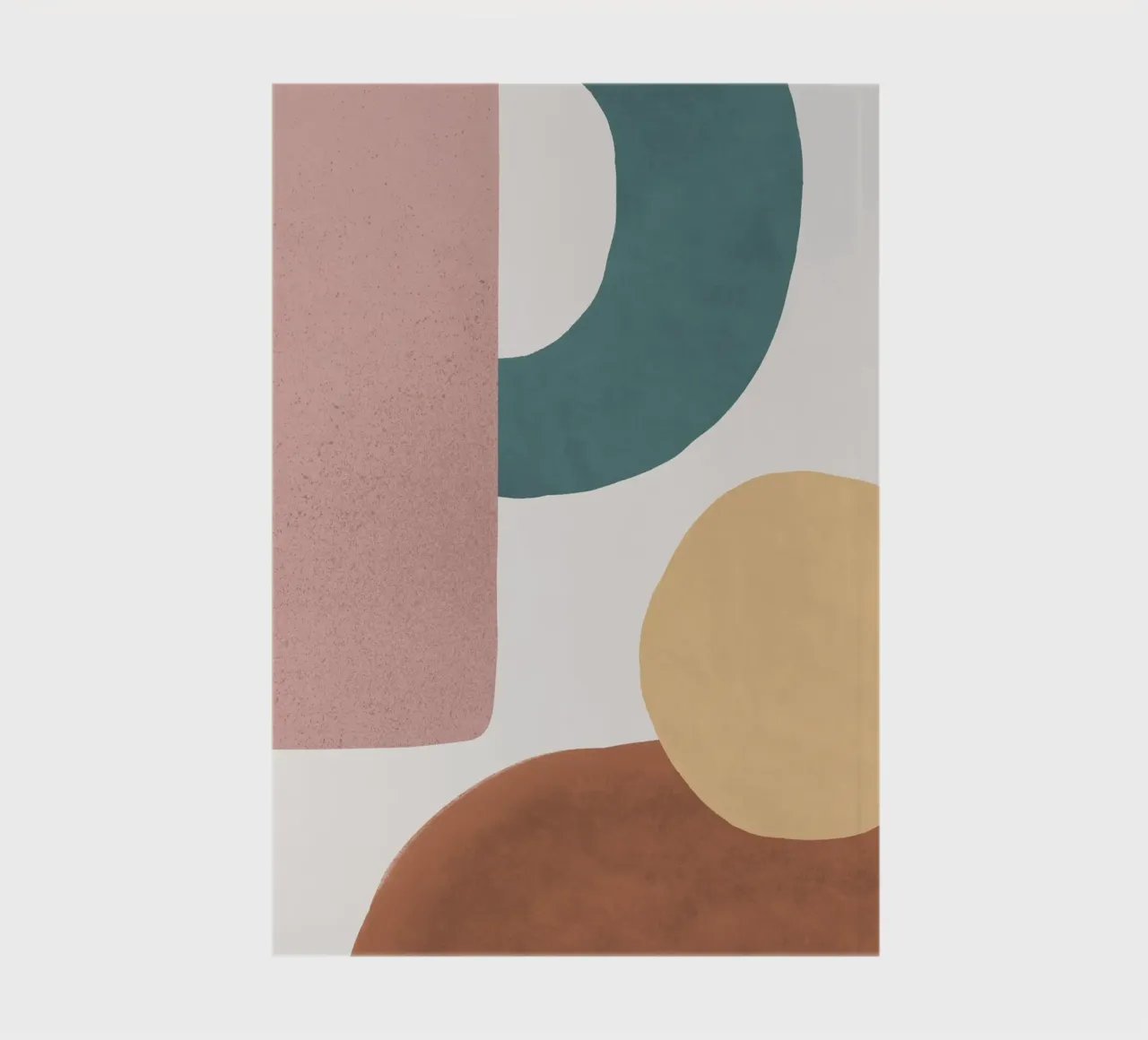 Abstract Earth 1-2 - Painted Shapes notebook by MoonlightPrint