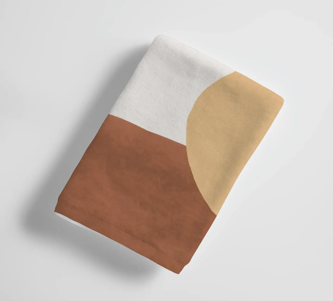 Abstracte Aarde 1-2 - Geschilderde Vormen badhanddoek van MoonlightPrint