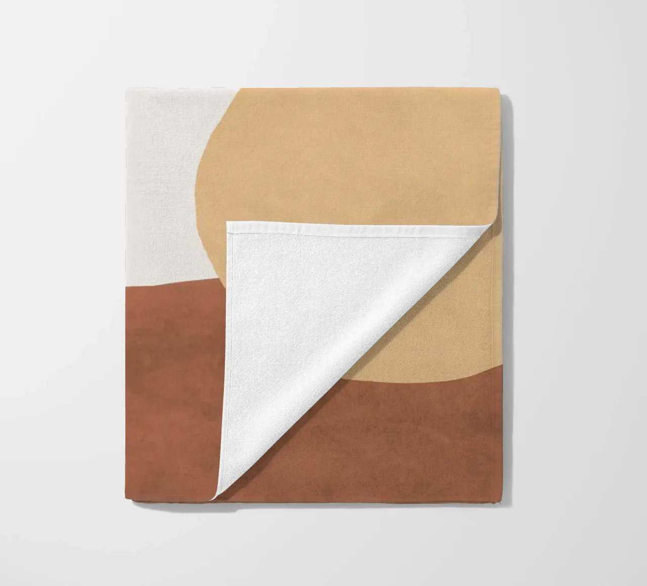 Abstract Earth 1-2 - Painted Shapes beach towel by MoonlightPrint