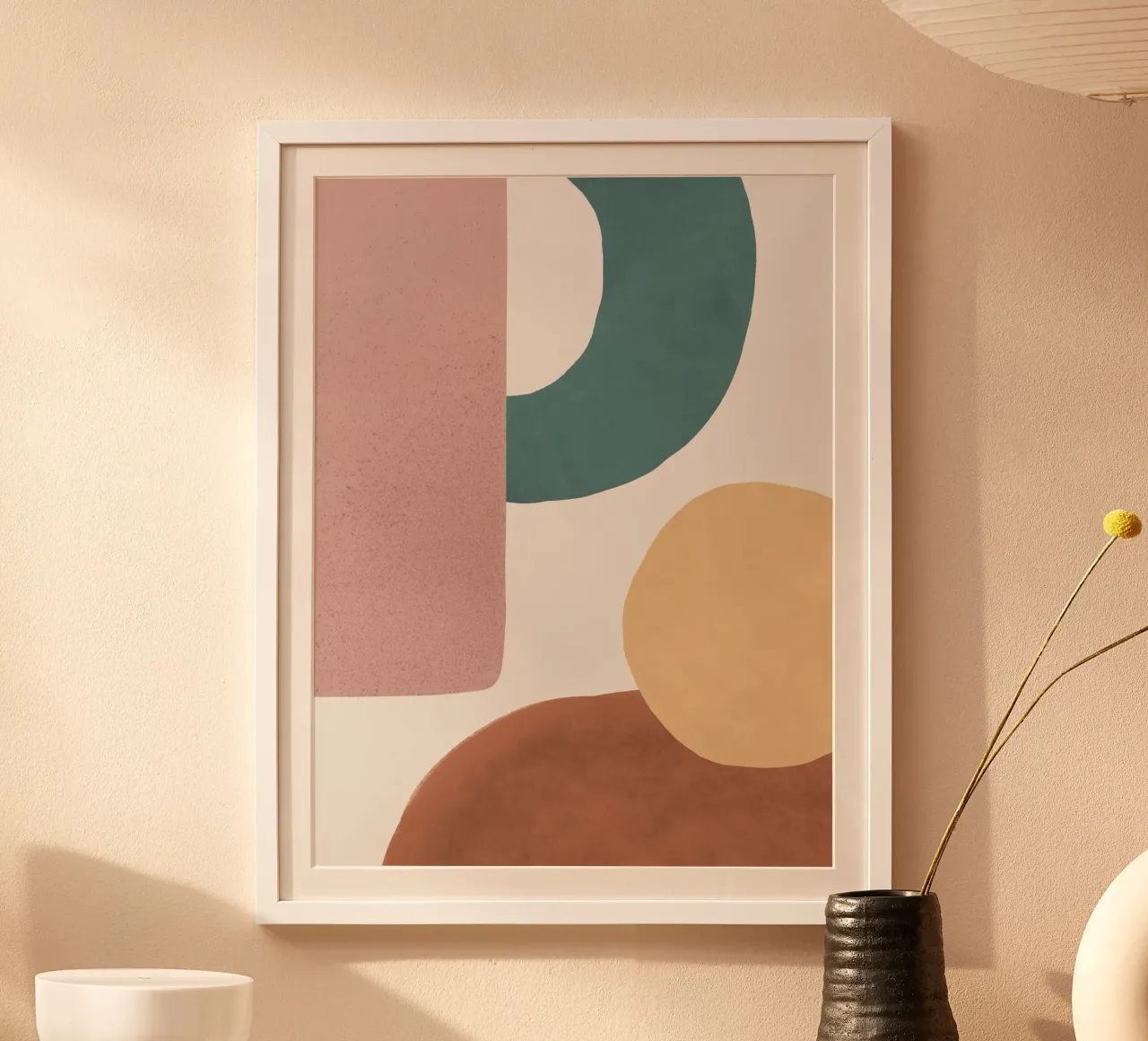 Abstracte Aarde 1-2 - Geschilderde Vormen hahnemühle van MoonlightPrint