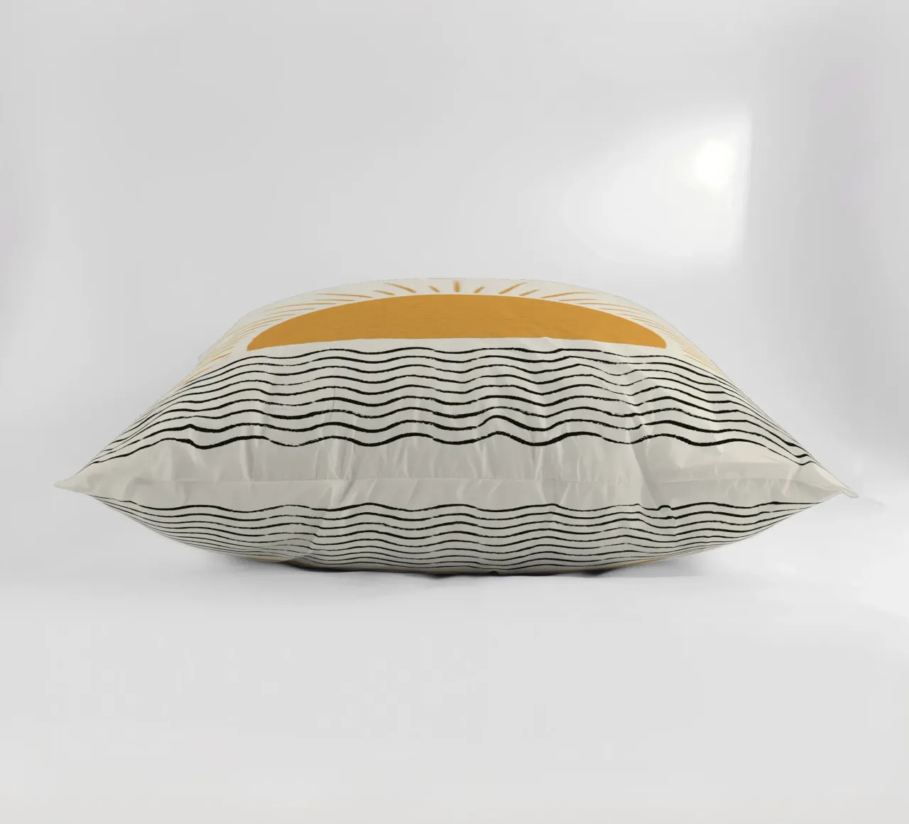 Sunrise Ocean - Stile moderno di metà secolo cuscino da MoonlightPrint
