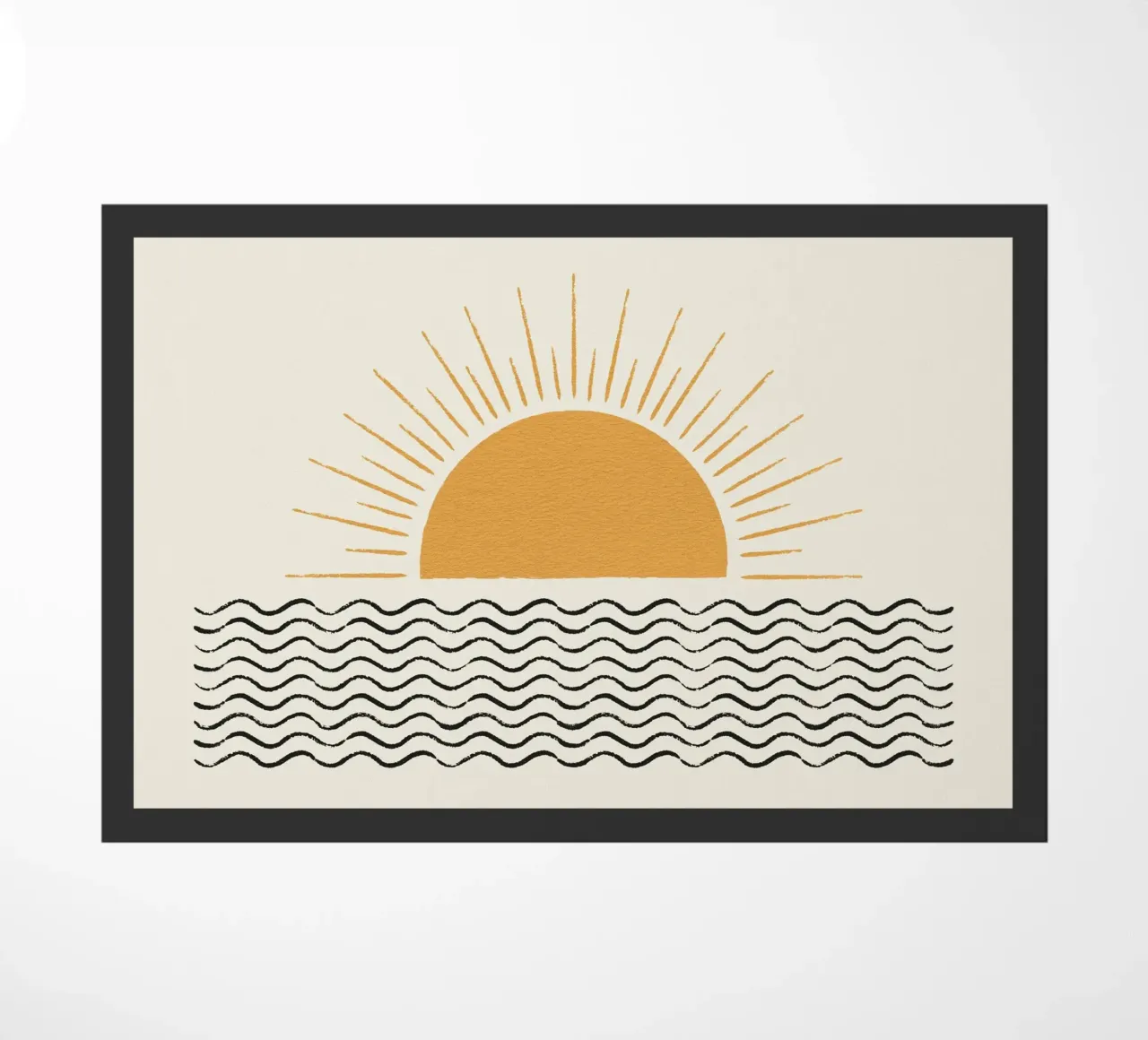 Sunrise Ocean - Stile moderno di metà secolo zerbino da MoonlightPrint