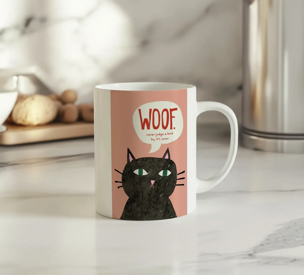 Never judge a book by its cover tazza in ceramica da thesoulhugclub