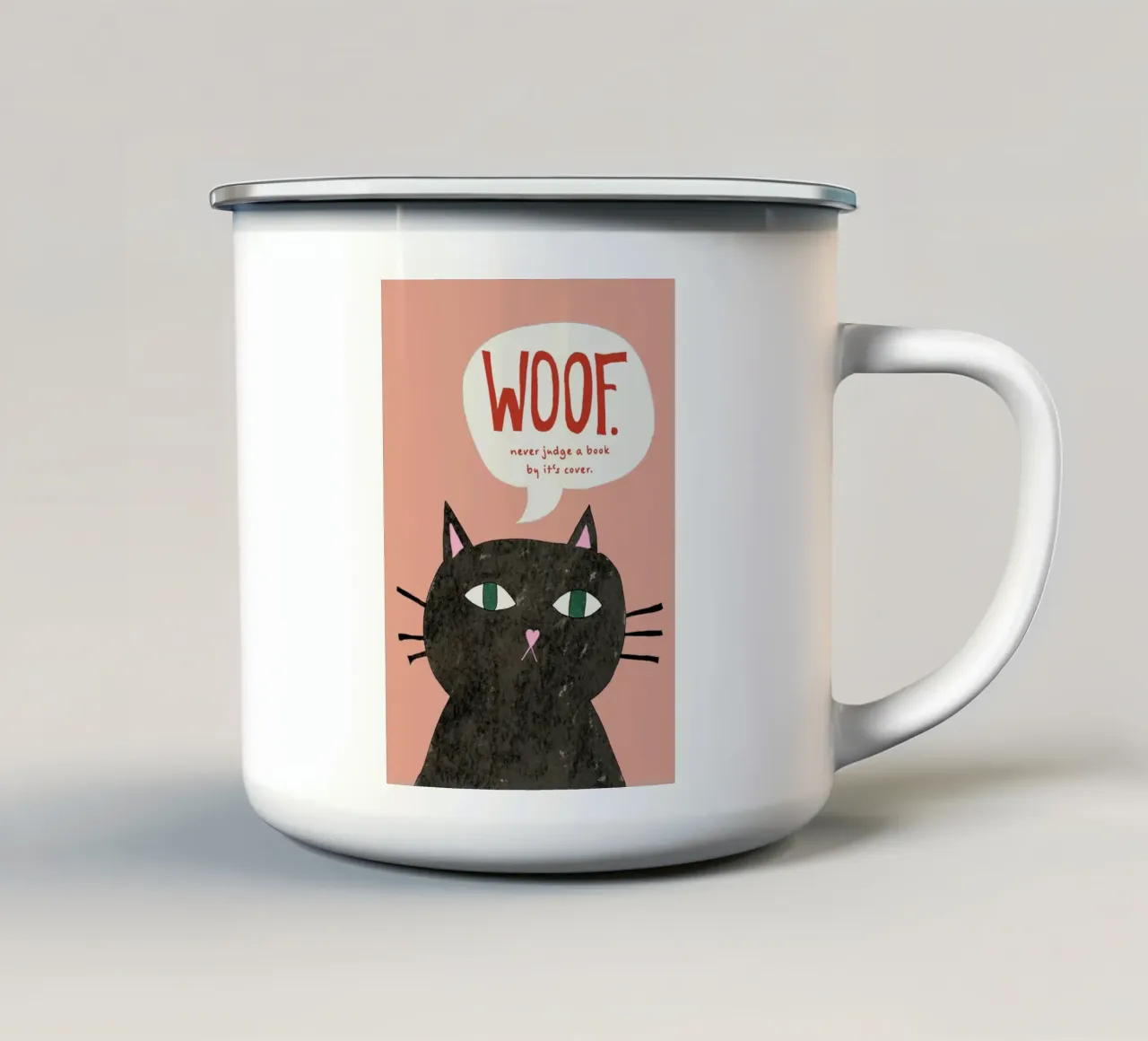 Never judge a book by its cover tazza in smalto da thesoulhugclub