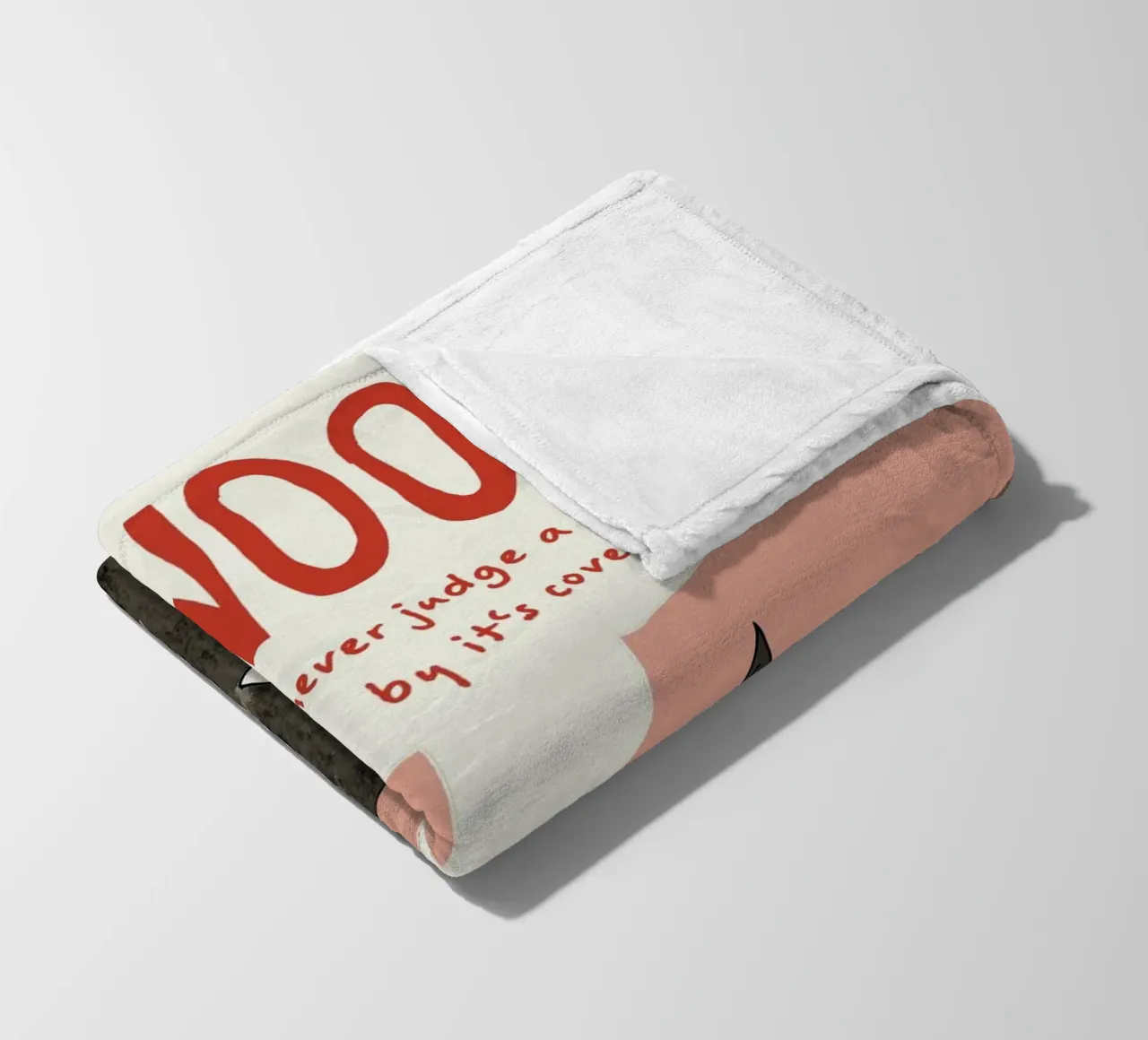 Never judge a book by its cover coperta in pile da thesoulhugclub