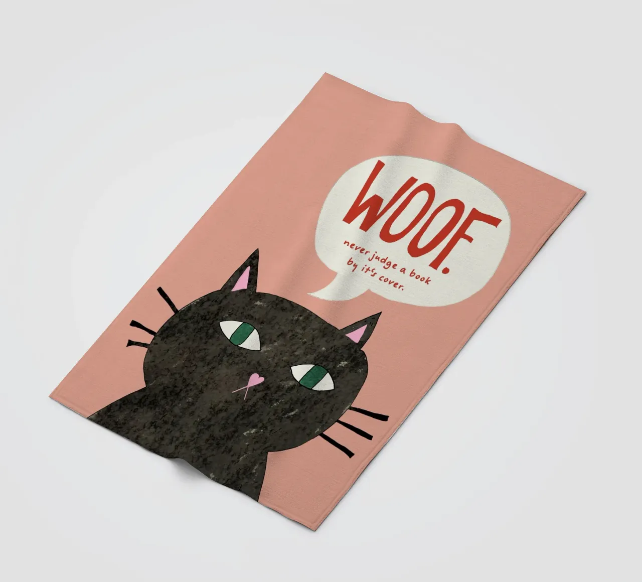 Never judge a book by its cover coperta in pile da thesoulhugclub
