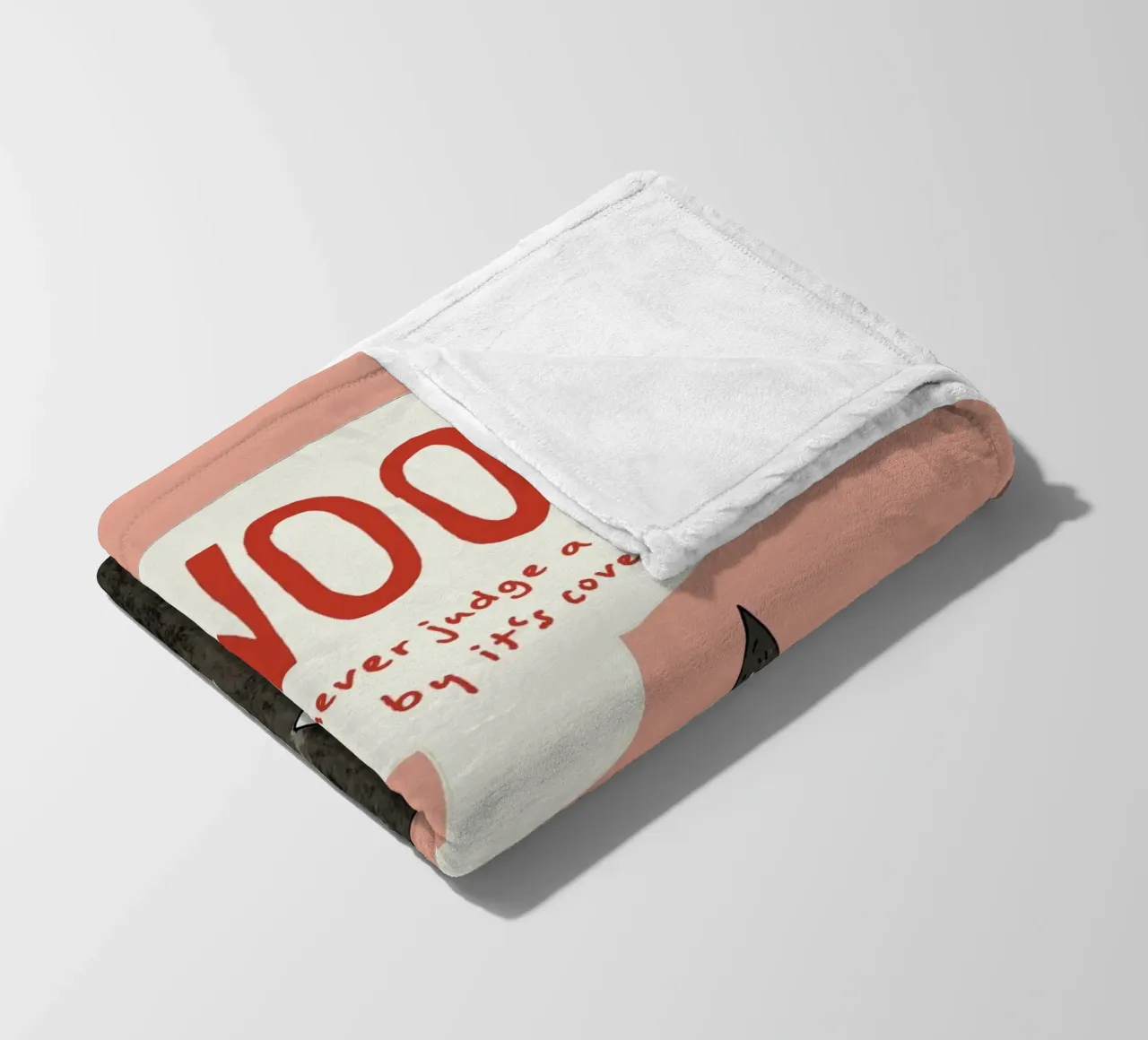 Never judge a book by its cover coperta in pile da thesoulhugclub