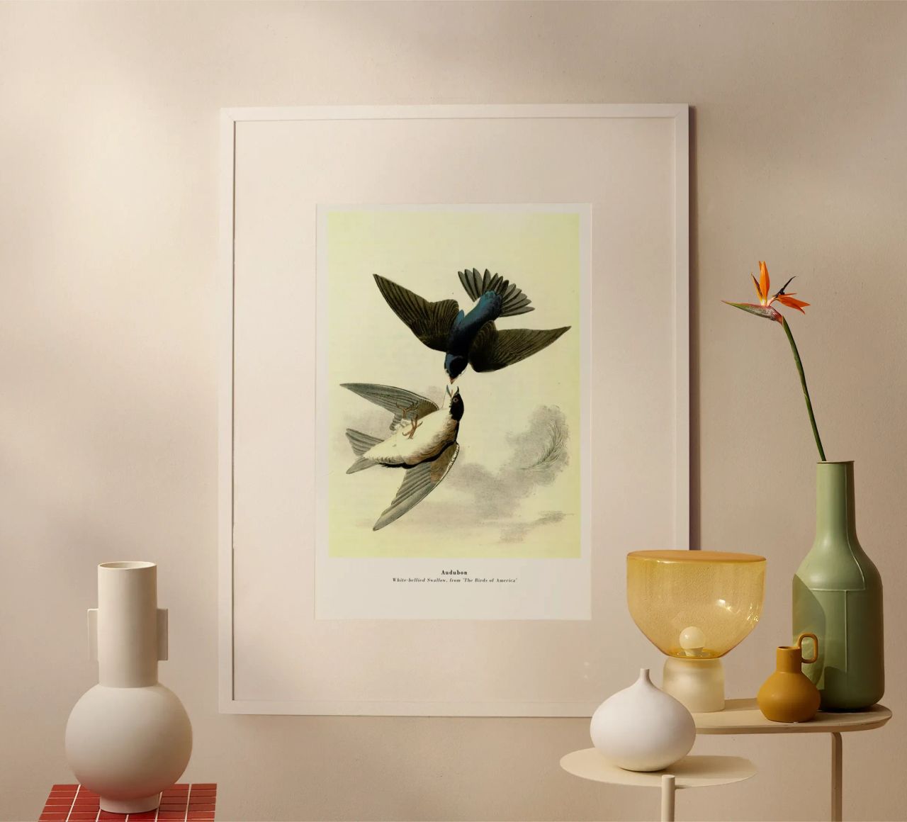 Audubon - White-bellied Swallow, from 'The Birds of America' Poster von ARTOTHEK
