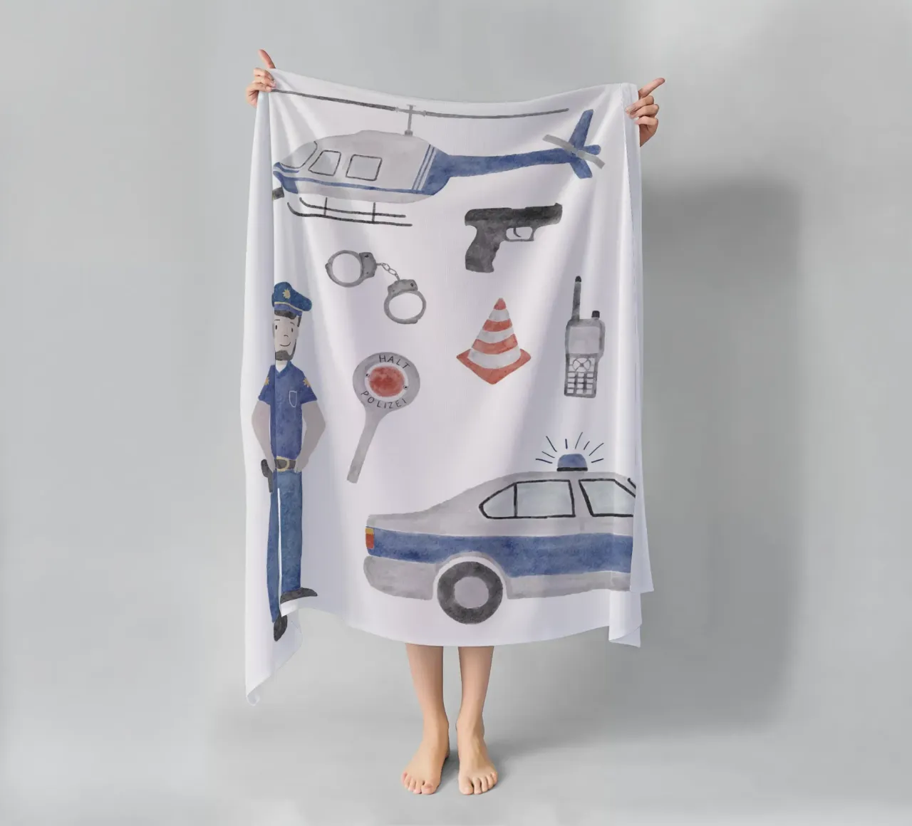 Polizei telo mare da herzundpapier