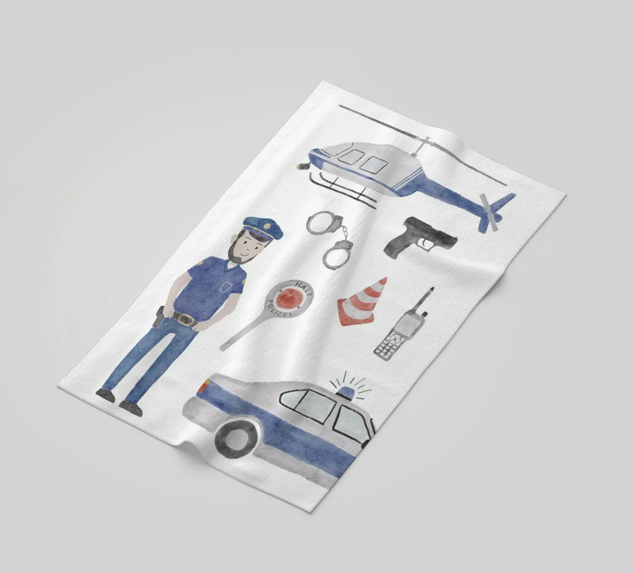 Polizei telo mare da herzundpapier