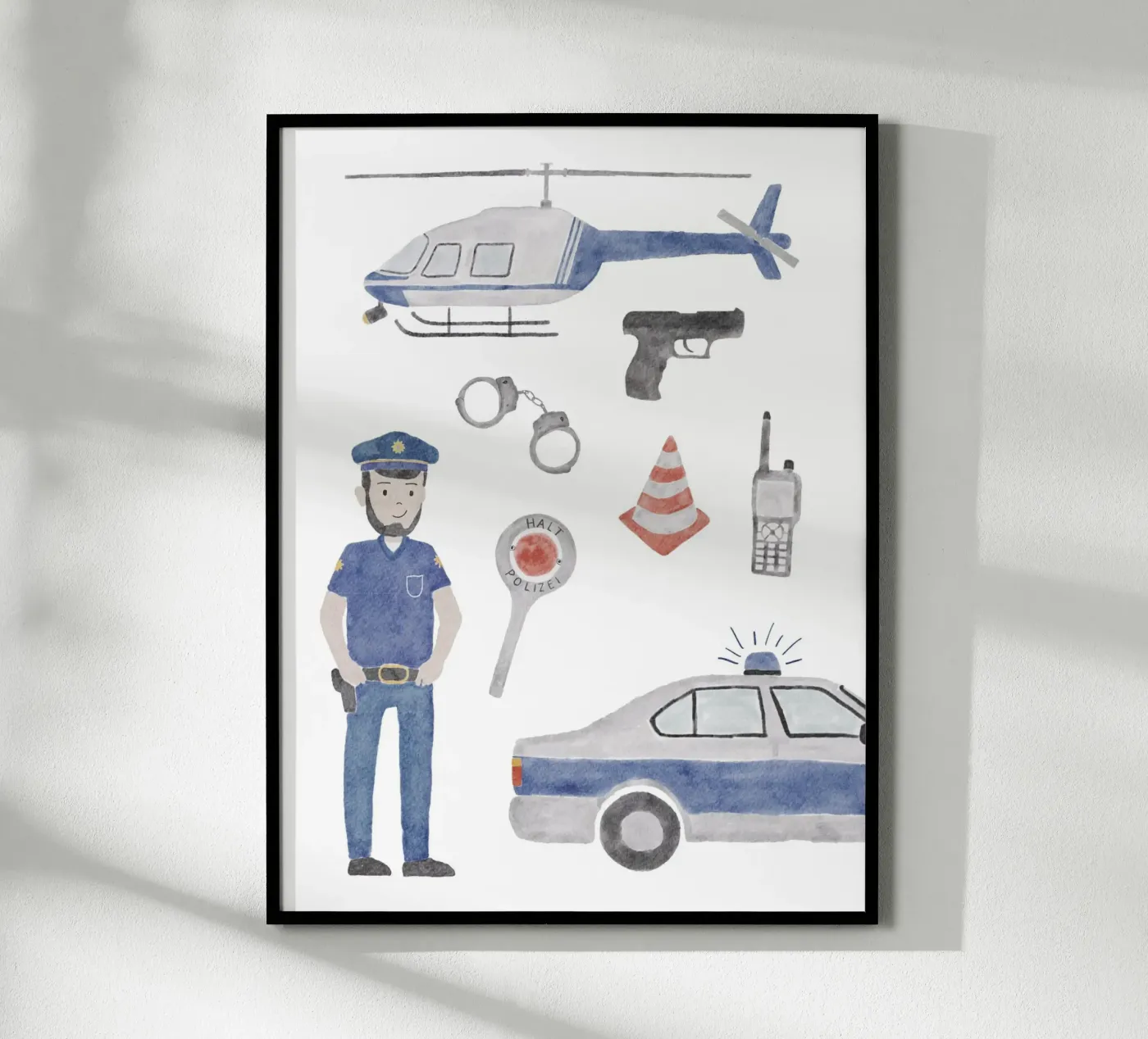 Polizei poster da herzundpapier
